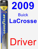 Driver Wiper Blade for 2009 Buick LaCrosse - Hybrid