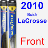 Front Wiper Blade Pack for 2010 Buick LaCrosse - Hybrid
