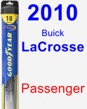 Passenger Wiper Blade for 2010 Buick LaCrosse - Hybrid