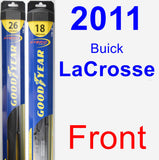 Front Wiper Blade Pack for 2011 Buick LaCrosse - Hybrid