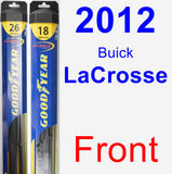 Front Wiper Blade Pack for 2012 Buick LaCrosse - Hybrid