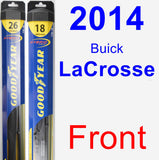Front Wiper Blade Pack for 2014 Buick LaCrosse - Hybrid