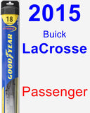 Passenger Wiper Blade for 2015 Buick LaCrosse - Hybrid