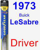 Driver Wiper Blade for 1973 Buick LeSabre - Hybrid