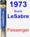 Passenger Wiper Blade for 1973 Buick LeSabre - Hybrid