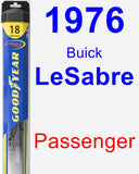 Passenger Wiper Blade for 1976 Buick LeSabre - Hybrid
