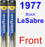 Front Wiper Blade Pack for 1977 Buick LeSabre - Hybrid