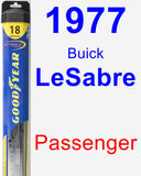 Passenger Wiper Blade for 1977 Buick LeSabre - Hybrid