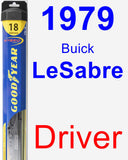 Driver Wiper Blade for 1979 Buick LeSabre - Hybrid