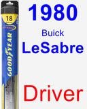 Driver Wiper Blade for 1980 Buick LeSabre - Hybrid