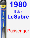 Passenger Wiper Blade for 1980 Buick LeSabre - Hybrid