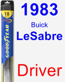 Driver Wiper Blade for 1983 Buick LeSabre - Hybrid