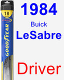 Driver Wiper Blade for 1984 Buick LeSabre - Hybrid