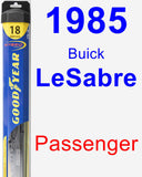 Passenger Wiper Blade for 1985 Buick LeSabre - Hybrid