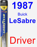 Driver Wiper Blade for 1987 Buick LeSabre - Hybrid