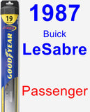 Passenger Wiper Blade for 1987 Buick LeSabre - Hybrid