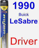 Driver Wiper Blade for 1990 Buick LeSabre - Hybrid