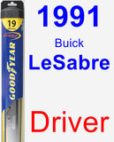 Driver Wiper Blade for 1991 Buick LeSabre - Hybrid