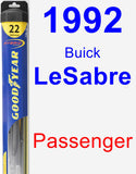 Passenger Wiper Blade for 1992 Buick LeSabre - Hybrid