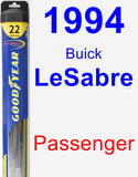 Passenger Wiper Blade for 1994 Buick LeSabre - Hybrid
