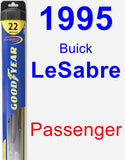 Passenger Wiper Blade for 1995 Buick LeSabre - Hybrid