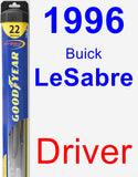 Driver Wiper Blade for 1996 Buick LeSabre - Hybrid