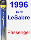 Passenger Wiper Blade for 1996 Buick LeSabre - Hybrid