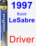 Driver Wiper Blade for 1997 Buick LeSabre - Hybrid