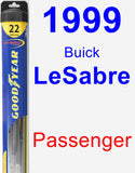 Passenger Wiper Blade for 1999 Buick LeSabre - Hybrid