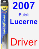 Driver Wiper Blade for 2007 Buick Lucerne - Hybrid