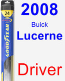 Driver Wiper Blade for 2008 Buick Lucerne - Hybrid