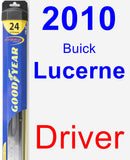 Driver Wiper Blade for 2010 Buick Lucerne - Hybrid