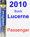 Passenger Wiper Blade for 2010 Buick Lucerne - Hybrid