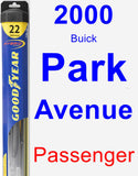 Passenger Wiper Blade for 2000 Buick Park Avenue - Hybrid