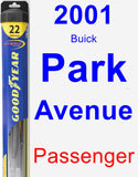 Passenger Wiper Blade for 2001 Buick Park Avenue - Hybrid