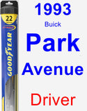 Driver Wiper Blade for 1993 Buick Park Avenue - Hybrid