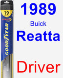 Driver Wiper Blade for 1989 Buick Reatta - Hybrid