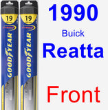 Front Wiper Blade Pack for 1990 Buick Reatta - Hybrid