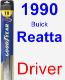 Driver Wiper Blade for 1990 Buick Reatta - Hybrid