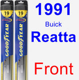 Front Wiper Blade Pack for 1991 Buick Reatta - Hybrid