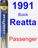 Passenger Wiper Blade for 1991 Buick Reatta - Hybrid