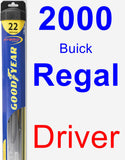 Driver Wiper Blade for 2000 Buick Regal - Hybrid