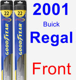 Front Wiper Blade Pack for 2001 Buick Regal - Hybrid