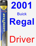 Driver Wiper Blade for 2001 Buick Regal - Hybrid