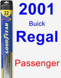 Passenger Wiper Blade for 2001 Buick Regal - Hybrid