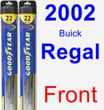Front Wiper Blade Pack for 2002 Buick Regal - Hybrid