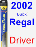 Driver Wiper Blade for 2002 Buick Regal - Hybrid