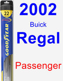 Passenger Wiper Blade for 2002 Buick Regal - Hybrid