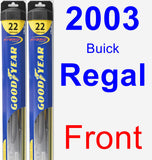 Front Wiper Blade Pack for 2003 Buick Regal - Hybrid