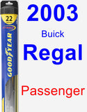 Passenger Wiper Blade for 2003 Buick Regal - Hybrid
